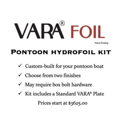 Pontoon VARA® Foil Hydrofoil Kit - Pontoon Hydrofoil Applications