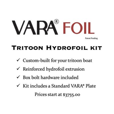 VARAfoil tritoon hydrofoil kit for tritoon speed help