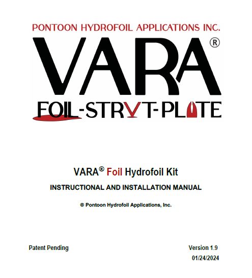 VARAFoil Pontoon Hydrofoil Install Manual1-24